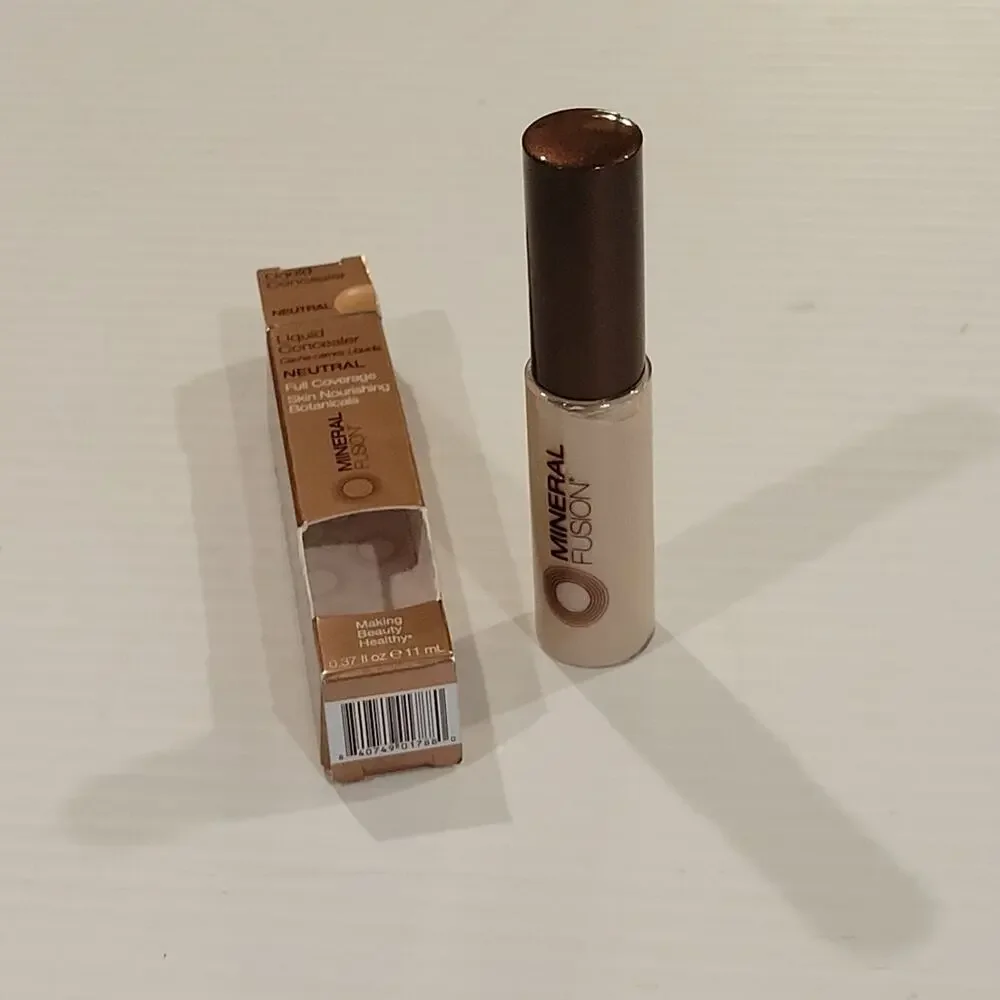 NEW Mineral Fusion Liquid Concealer Full  Coverage NEUTRAL .37 fl oz NIB